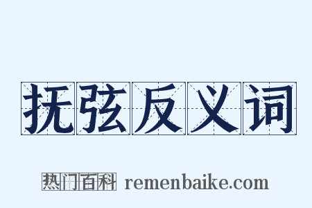 抚弦反义词是什么意思的图片